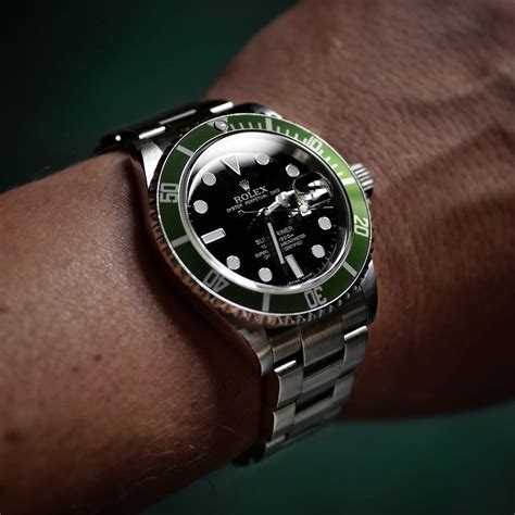 rolex laserkrone 16610lv|Rolex 16610 kermit review.